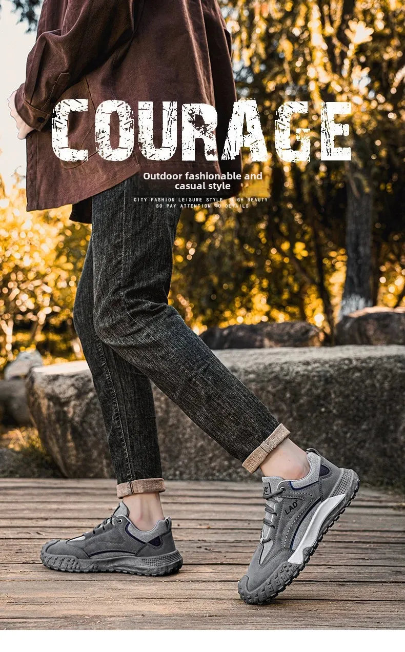 Men's Breathable Mesh Sport Shoes Casual Outdoor Climbing Anti-slip Wear-resistant Workwear Mountain Climbing Shoes Hot Sale Of