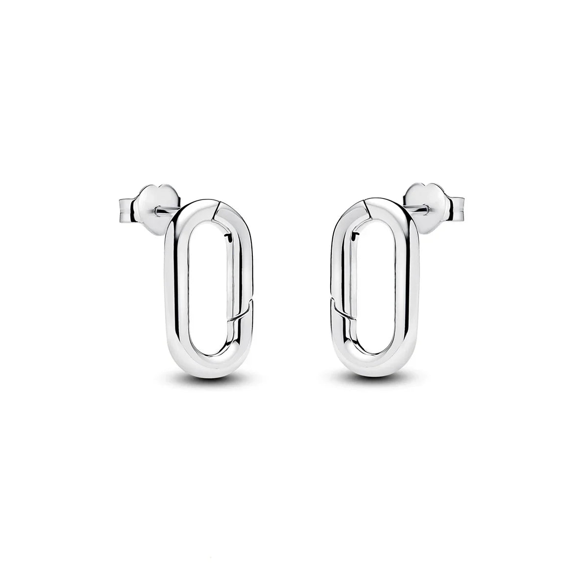 Sparkling Colorful Hoop Earrings 925 Sterling Silver Hypoallergenic Jewelry Embellished With Zircon Elegant Luxury Style Female