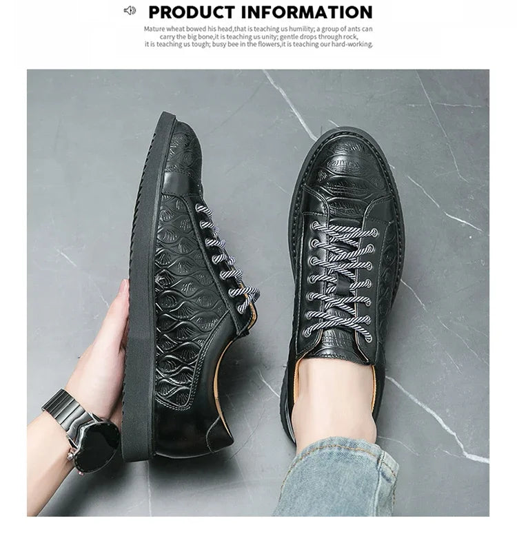 Original Sneakers Replicas Summer Shoes for Men Shoes 2024 Style Men Leather Shoe Natural Cowhide Leather Social Shoe Male Women