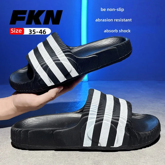 Fashion men's summer light EVA slippers massage slippers indoor and outdoor sandals new non-slip shower slippers women 36-46