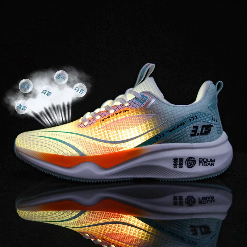 2025 OULYLAN Men Casual Sport Shoes Breathable Lightweight Sneakers Outdoor Mesh Running Shoes Athletic Jogging Walking Shoes