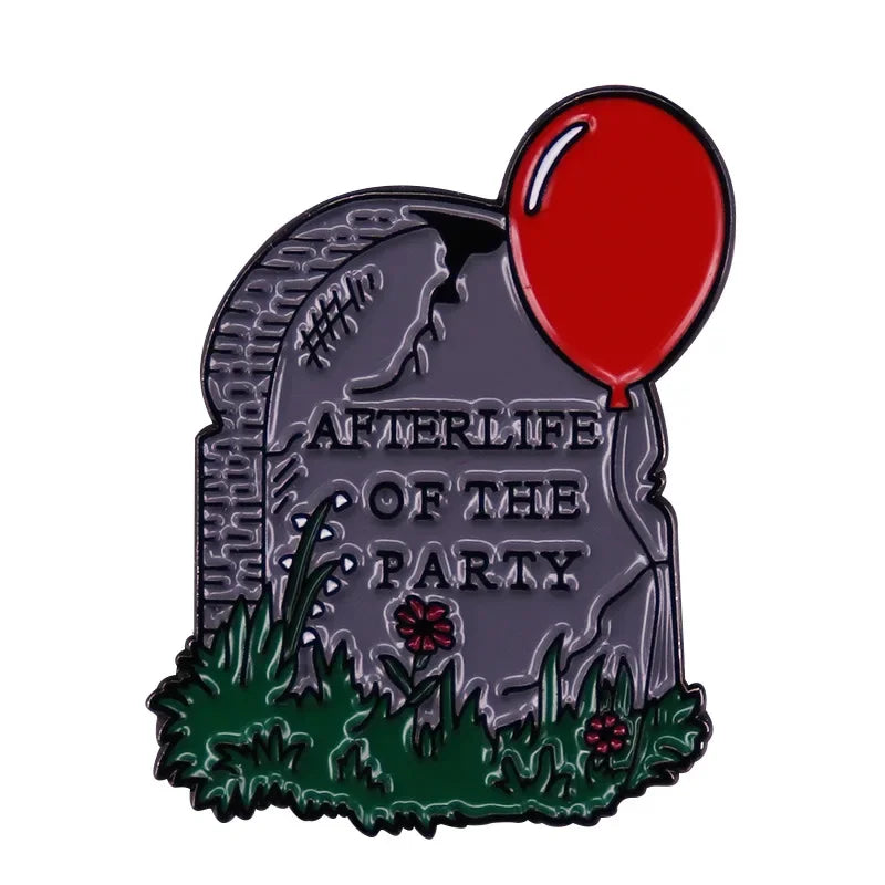 NEW Gothic Enamel Pins Halloween Terror Metal Brooch   Send Friend Fans Boutique Medal Gift Fashion Anime Badges Collecting