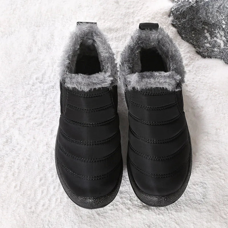 Men's Sneakers Warm Winter Sneakers With Fur Shoes Man Casual Sneaker Slip On Winter Shoes For Men Loafers 2025 Casual Shoes