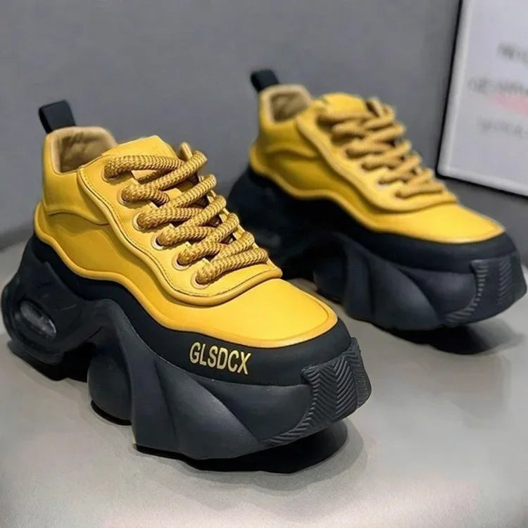 2025 Designer Style Mens Shoes Outdoors Comfortable Men Thick Platform Sneakers Fashion Casual Elevator Shoes New Trainers Tenis