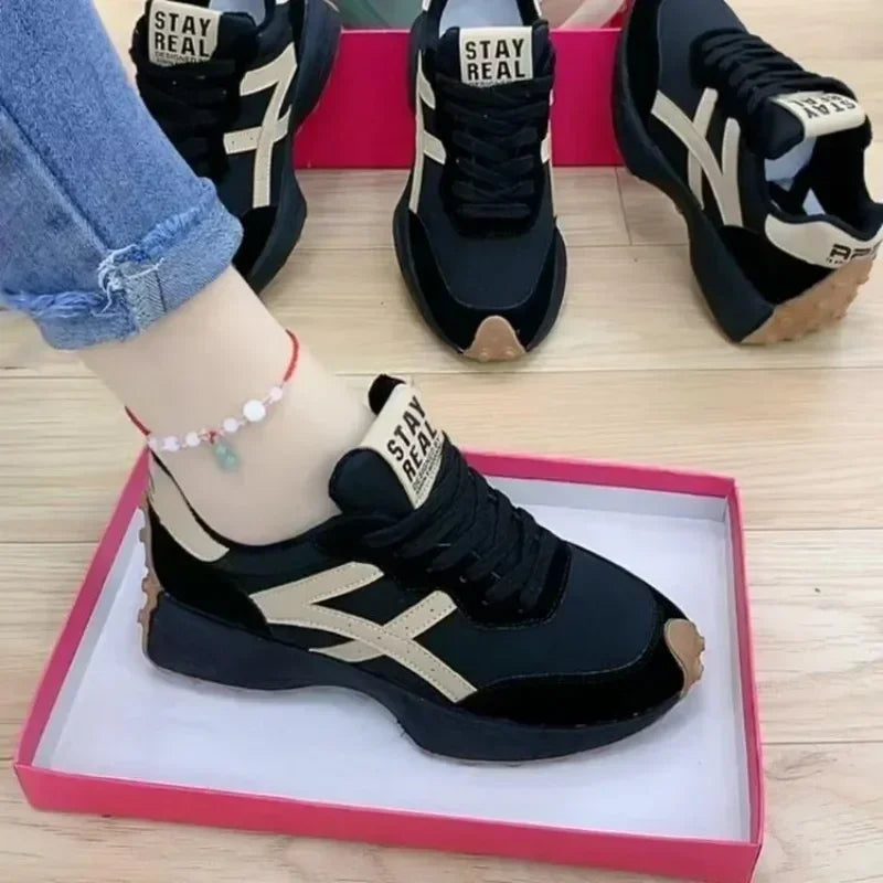 Comfort Women's Sneakers Fashion Womens Thick-soled Boots Breath Women Casual Shoes Wear-resistant Non-slip Womens Running Shoes