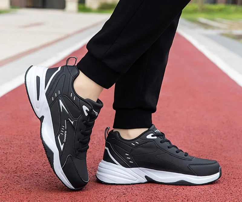 Autumn New Men Microfber Running Shoes Luxury Brand Men Shoes School Student Air-cushion Sneakers Fashion Man Casual Shoes 35-48