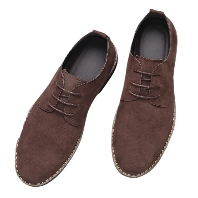 Men Matte Leisure Shoes Retro Floral Pattern Men Dress Shoes Fashion Lace-Up Flats High Quality Business Men Party Wedding 2025