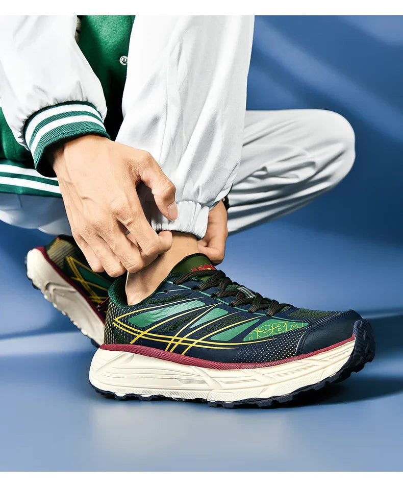 2025 Marathon Air Cushion Men Sports Running Shoes Breathable Lightweight Women Comfortable Athletic Training Climbing Sneakers