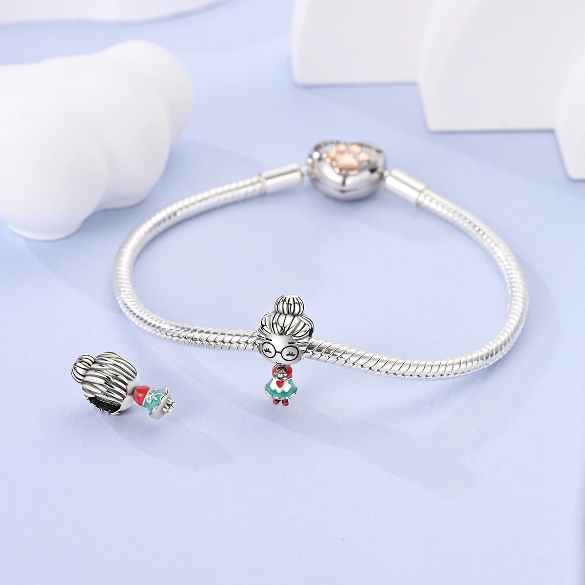 Silver Plated Cute Animals Charms Pendant Lovely Penguin Avocado Dangle Charm Beads Fit Bangle Bracelet Necklace Women Jewelry