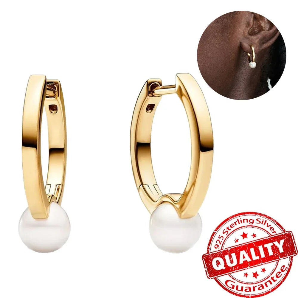 Sparkling Colorful Hoop Earrings 925 Sterling Silver Hypoallergenic Jewelry Embellished With Zircon Elegant Luxury Style Female