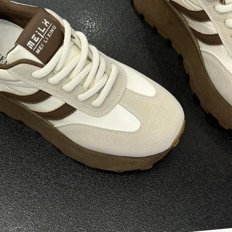 New Women Mesh Breathable Platform Sneakers Women Casual Lace Up Outdoor Women Shoes Low Top Sneakers fashion Zapatos De Mujer