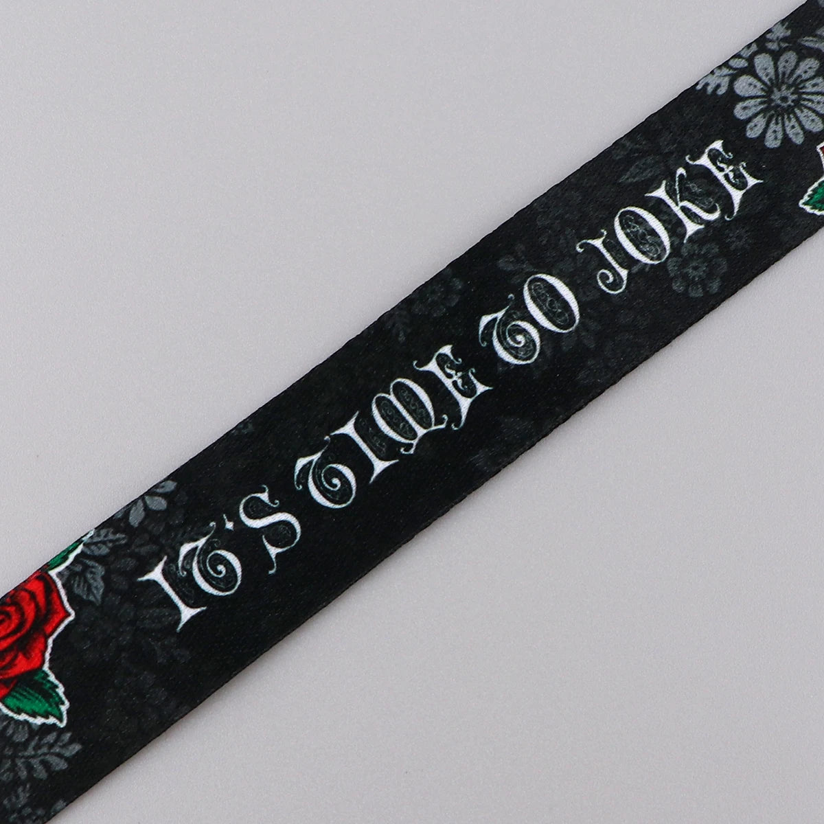 Halloween Skull Rose Punk Gothic Lanyard Card Holder Neck Strap for Key ID Card Phone Straps Badge Holder DIY Hanging Rope