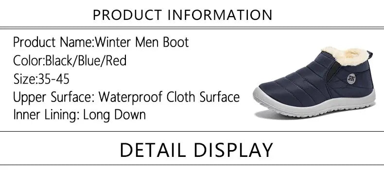 Winter Women Boots Waterproof Snow Boots Causal Ankel Boots Plus Size Women Warm Fur Cotton Shoes Plush