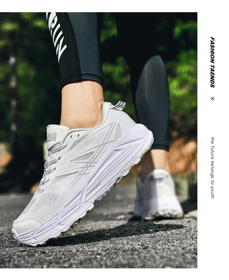 2025 Marathon Air Cushion Men Sports Running Shoes Breathable Lightweight Women Comfortable Athletic Training Climbing Sneakers