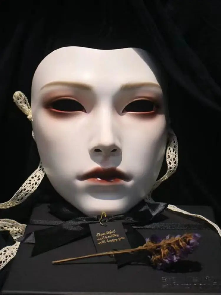 Halloween: New Ancient Women's Mask, Men's Mask, Han Costume Party Dressing National Style Full Face Ancient Dance Art