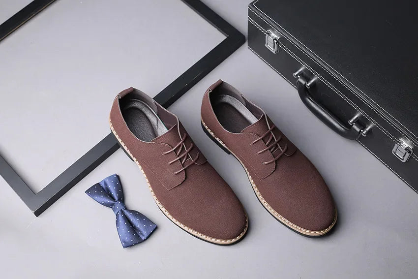 Men Matte Leisure Shoes Retro Floral Pattern Men Dress Shoes Fashion Lace-Up Flats High Quality Business Men Party Wedding 2025