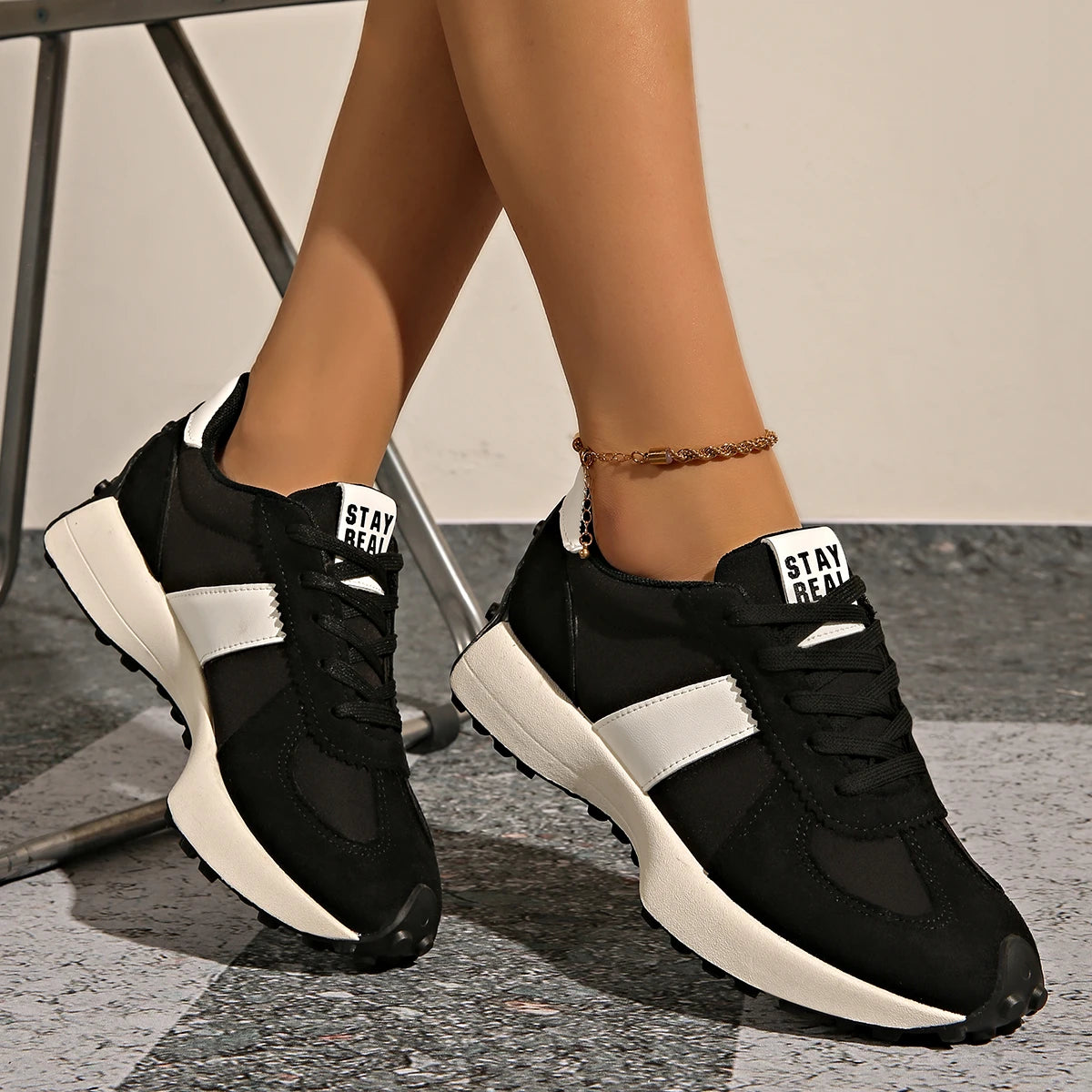 Women Sneakers 2025 New Spring Autumn Brand Luxury Vulcanize Shoes Casual Footwear Zapatillas Mujer Light Flat Breathable Shoes