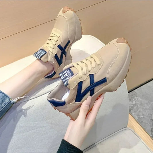 Comfort Women's Sneakers Fashion Womens Thick-soled Boots Breath Women Casual Shoes Wear-resistant Non-slip Womens Running Shoes