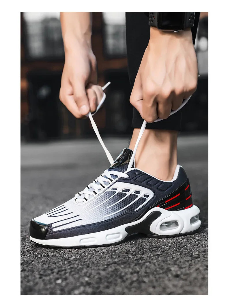 2024 New Spring Large Size Couple Air Cushion Sports Shoes Student Running Shoes Men Casual Trendy Sport Shoes Breathable