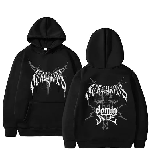2025 Spring Autumn Season SKZ New Concert Printed Hoodie Sweatirt Round Ne Pullover Men's and Women's Oversize Clothing