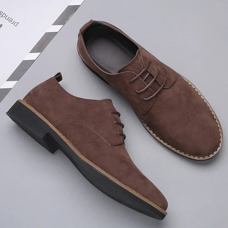 Men Matte Leisure Shoes Retro Floral Pattern Men Dress Shoes Fashion Lace-Up Flats High Quality Business Men Party Wedding 2025