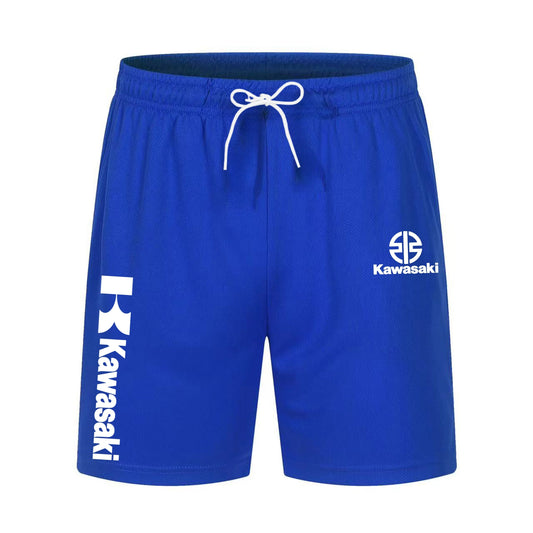 Kawasaki Summer Popular 3D Printed Quick Drying Men Breathable Motorcycle Shorts Off-road Motorcycle Sport Running Men Shorts
