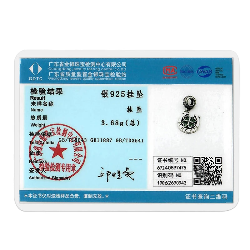 Original 925 Sterling Silver Love Heart Family Charm Beads Pendant Fit Bracelet Charm Women DIY Jewelry Gift