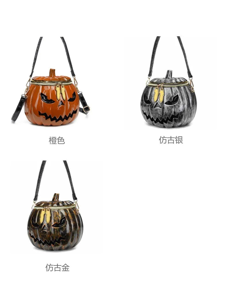 Halloween Pumpkin Shape Women's Shoulder bag shion Purses and Handbags Girl's Crossbody Bag Designer Clutch Fun Cartoon Bags