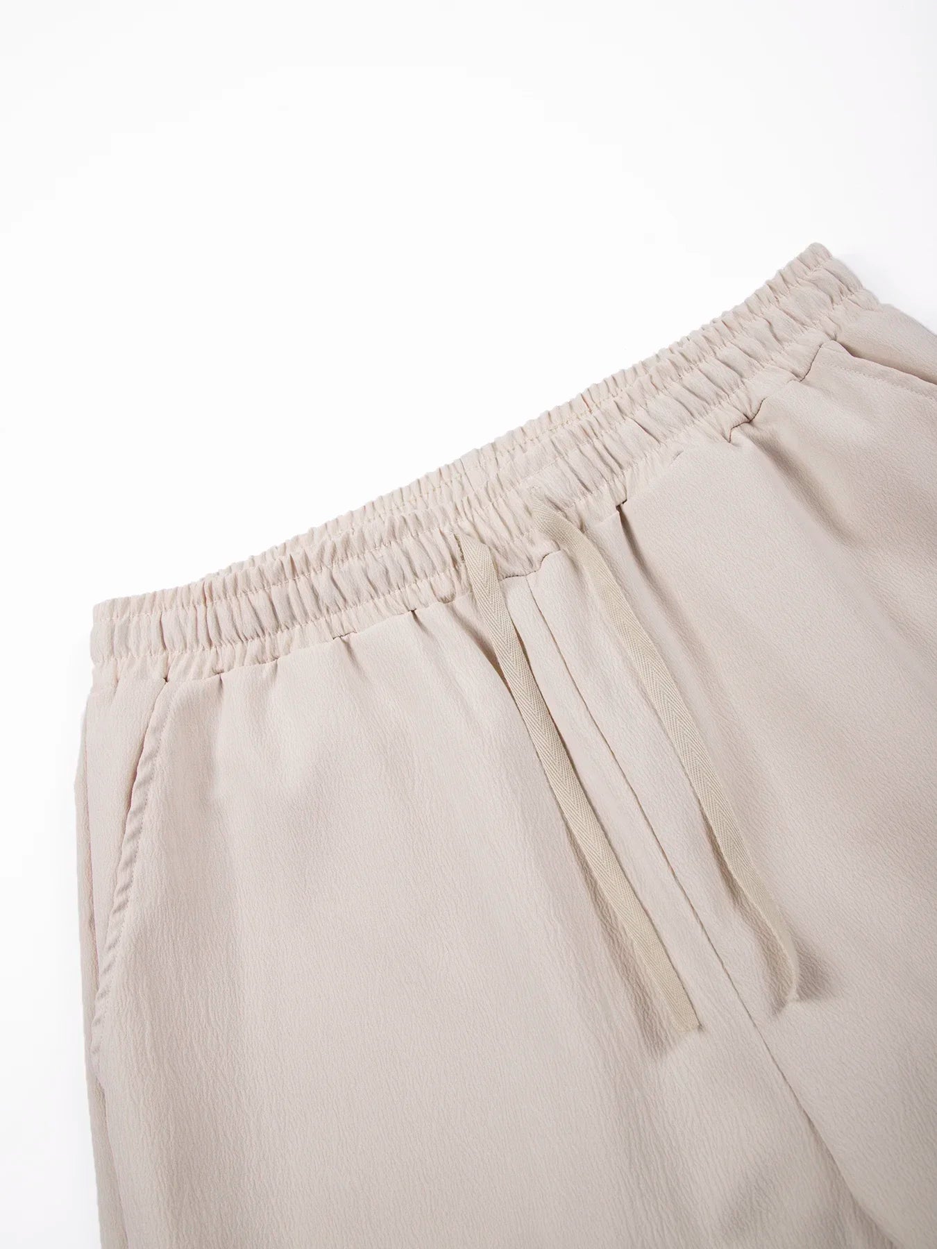 Men's Cotton Linen Casual Long Pants Summer Loose Breathable Beach Pants Solid Color Drawstring Elastic Waist Male Trousers