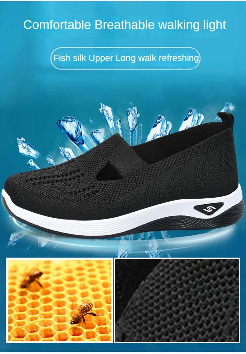 Women's Shoes 2025 Summer Casual Sneakers Breathable Mesh Chunky Sole Affordable Free Shipping