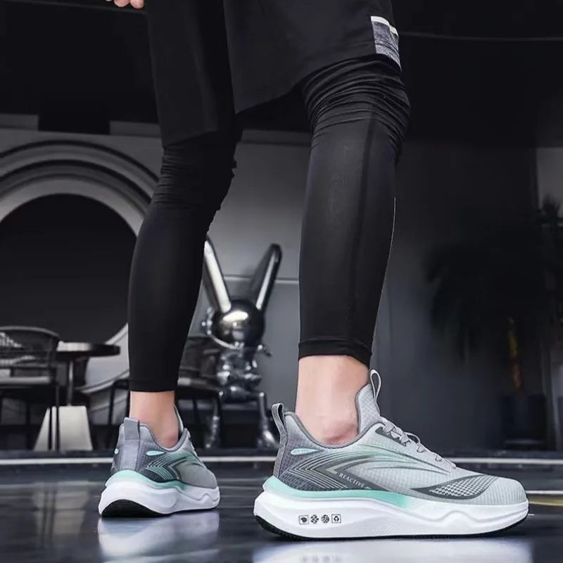 Summer Cross-border Hot Sale Men's Women Sneakers High Quality Breathable Damping Air-cushion Running Shoes Zapatillas Plus 46