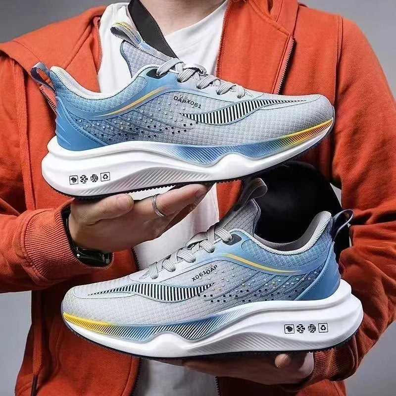 Summer Cross-border Hot Sale Men's Women Sneakers High Quality Breathable Damping Air-cushion Running Shoes Zapatillas Plus 46