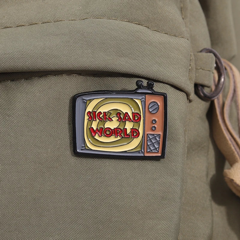 Horror Movie TV Set Enamel Pins Custom Punk Halloween Film Television Badge Lapel Sick Sad World Brooch Backpack Jewelry
