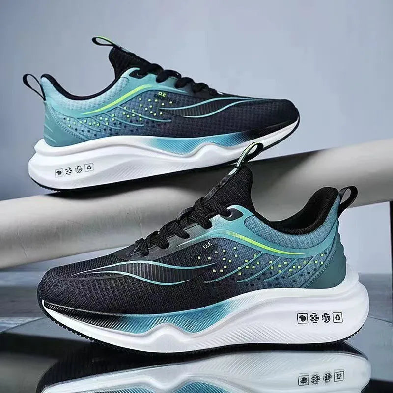 Summer Cross-border Hot Sale Men's Women Sneakers High Quality Breathable Damping Air-cushion Running Shoes Zapatillas Plus 46