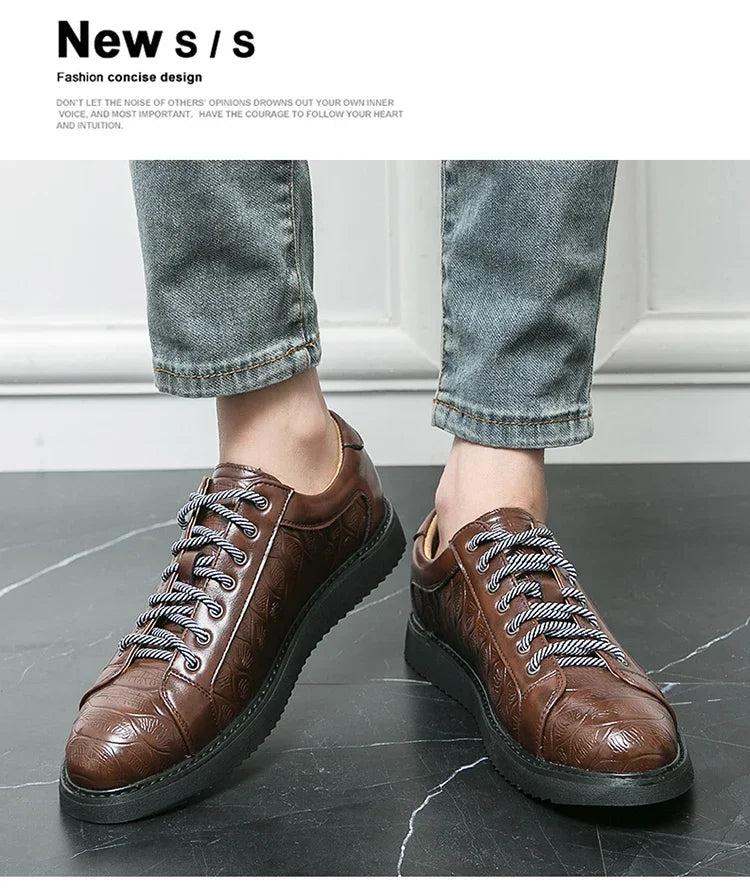 Original Sneakers Replicas Summer Shoes for Men Shoes 2024 Style Men Leather Shoe Natural Cowhide Leather Social Shoe Male Women