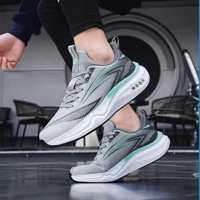Summer Cross-border Hot Sale Men's Women Sneakers High Quality Breathable Damping Air-cushion Running Shoes Zapatillas Plus 46