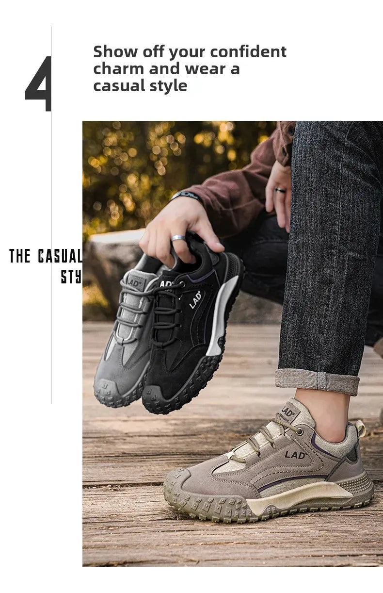 Men's Breathable Mesh Sport Shoes Casual Outdoor Climbing Anti-slip Wear-resistant Workwear Mountain Climbing Shoes Hot Sale Of