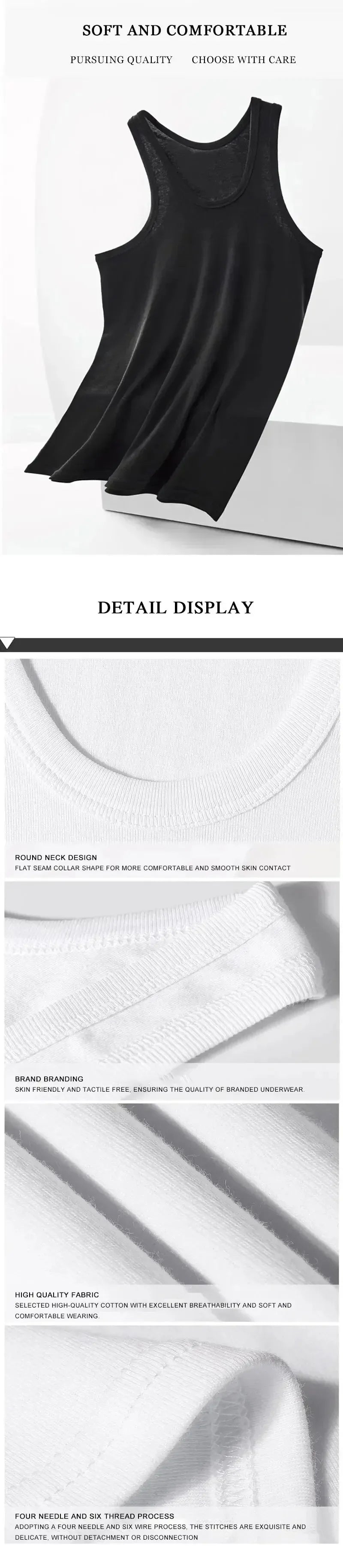 2025 New Men's Summer Lightweight Cotton Tight Vest Sports Casual Family Pajamas Outdoor Tight Top Breathable Quick Drying Vest