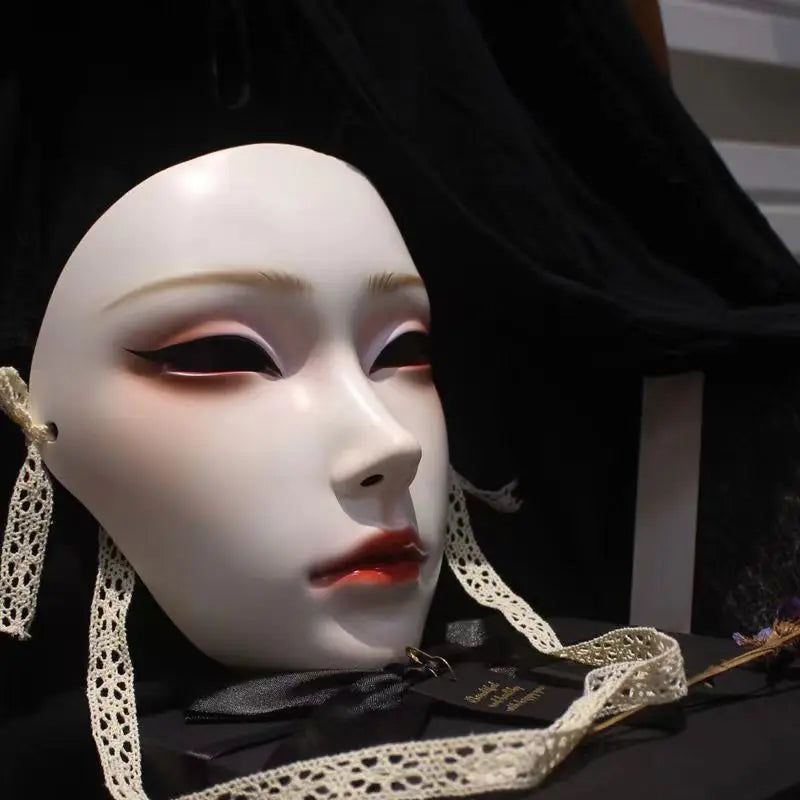 Halloween: New Ancient Women's Mask, Men's Mask, Han Costume Party Dressing National Style Full Face Ancient Dance Art